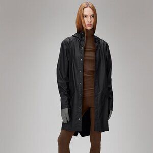 RAINS Long Jacket In Black